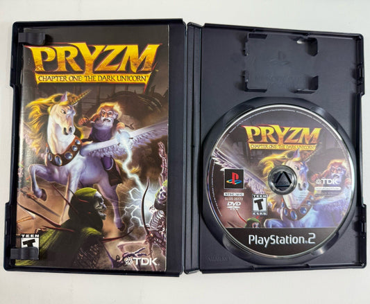 PRYZM Chapter One: The Dark Unicorn (Sony PlayStation 2, 2002) Game Case Manual