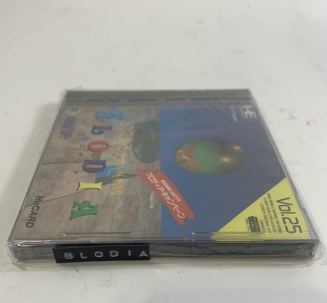 BLODIA (PC Engine, 1990) Turbografx HuCard Japan New/Sealed