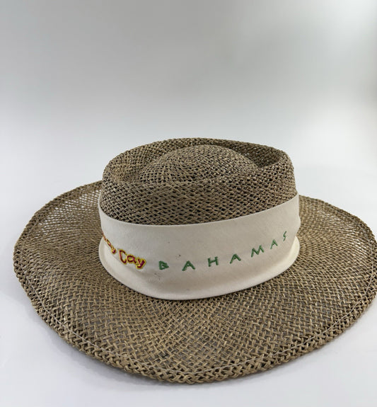 Disney Cruise Line Castaway Cay Bahamas One Size Straw Panama Hat