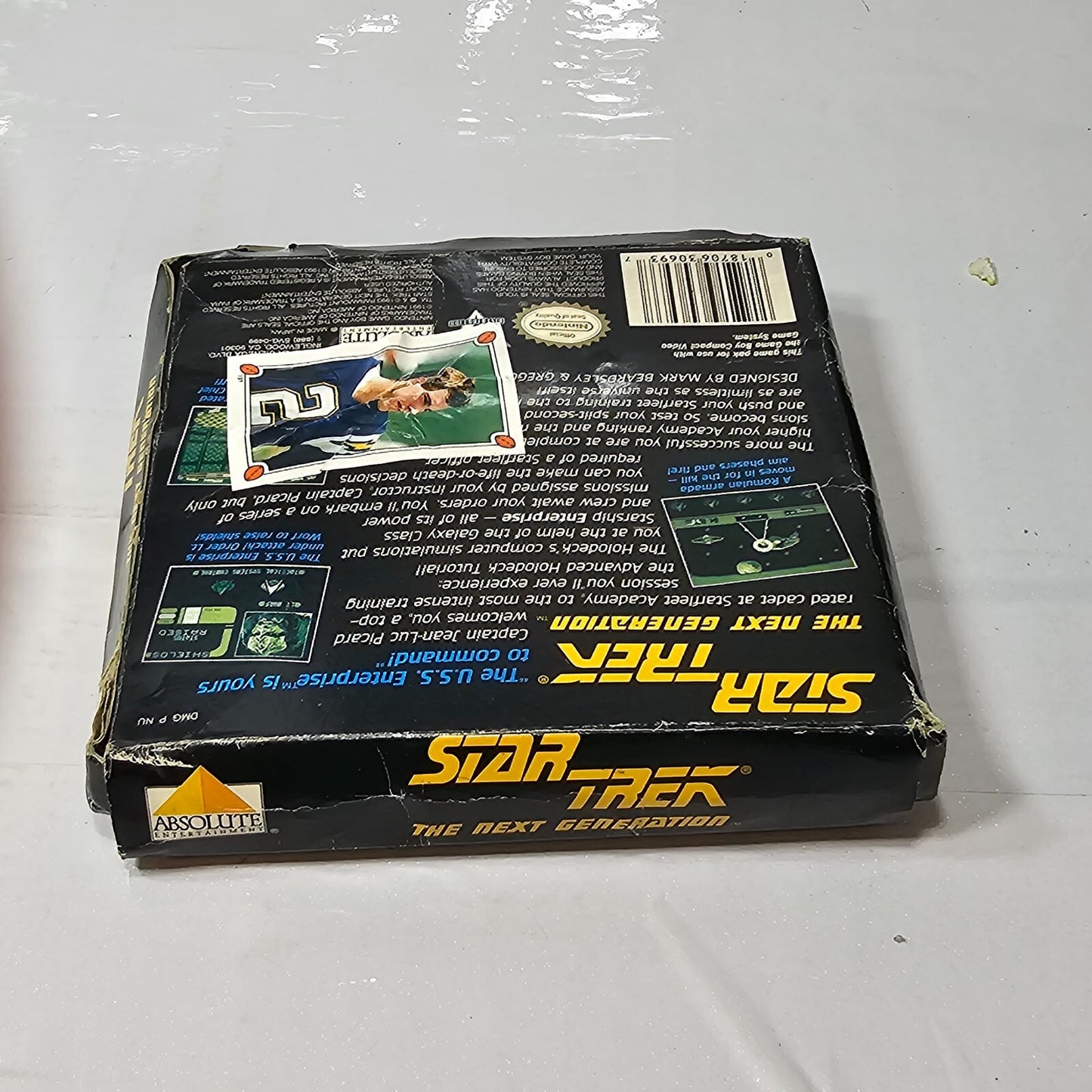 Star Trek The Next Generation (Gameboy, 1993) Game, Box, Manual, Inserts