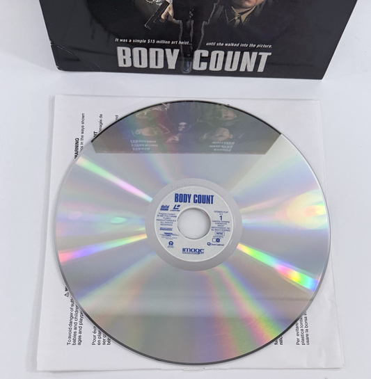Body Count (Laserdisc, 1998, Widescreen) Donnie Walhberg - Tested and Working