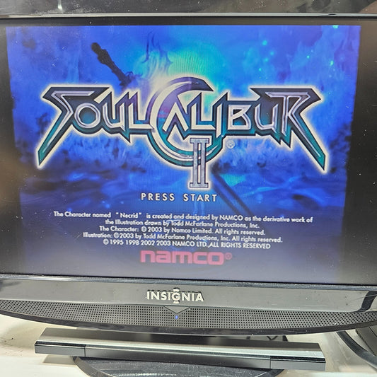 Soul Calibur II (PlayStation 2, 2003) Game Case Manual Registration - Tested