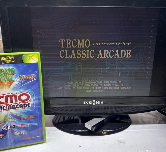 Tecmo Classic Arcade (Xbox, 2005) Game Case Manual Registration - Tested