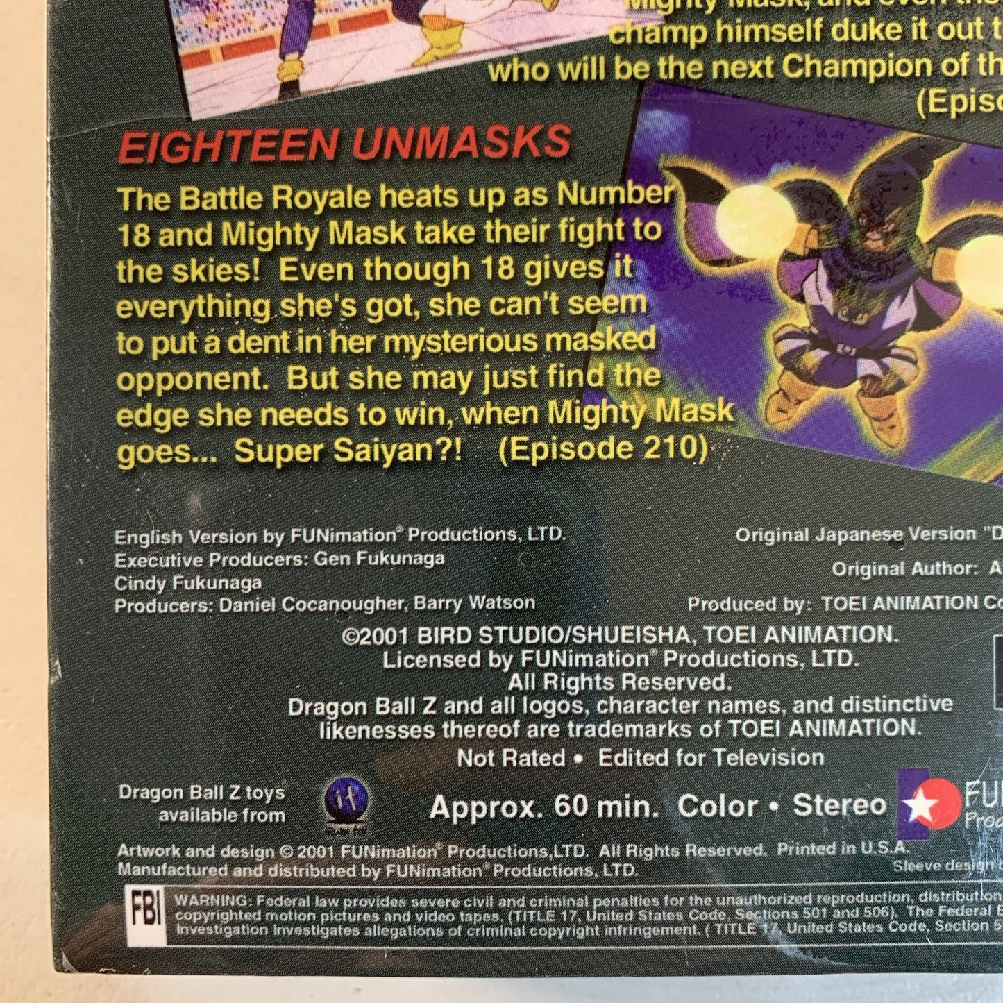 Dragon Ball Z: Babidi Battle Royale FUNimation VHS 2001 - NEW