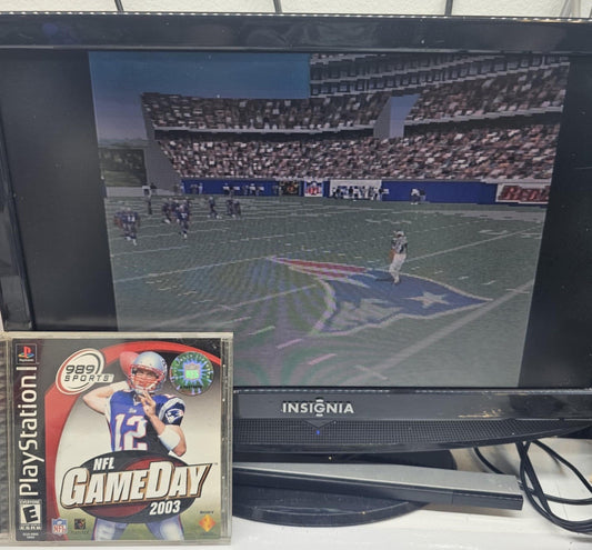 NFL GameDay 2003 (PlayStation 1, 2002) Game, Case, Manual, Registration - Tested