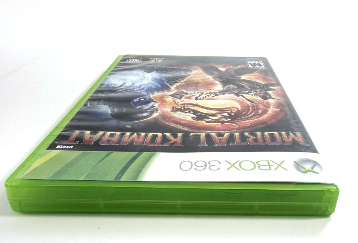 Mortal Kombat (Microsoft Xbox 360, 2010) Game Case Manual Inserts Code - Tested