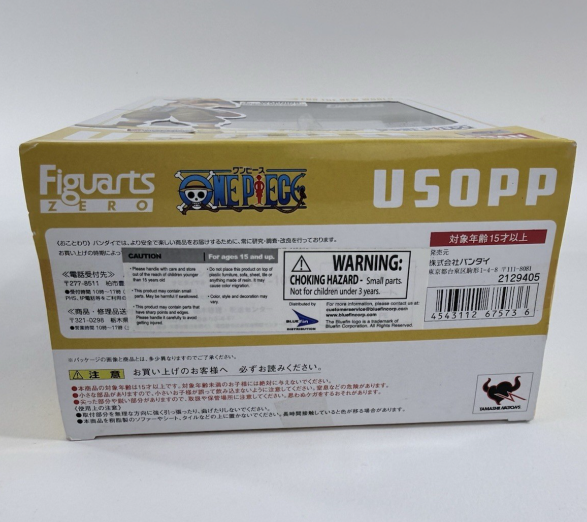 Bandai Figuarts Zero One Piece 6" Usopp Figure New World Ver. with Box - Read