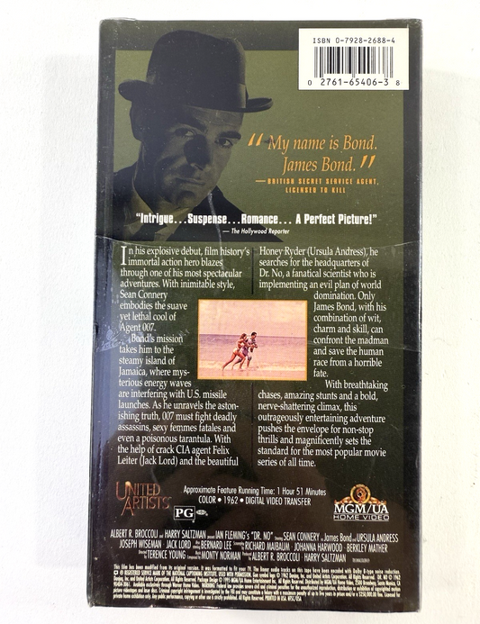 Dr. No (VHS, 1995) New, Factory, Sealed - Sean Connery 007 James Bond Film
