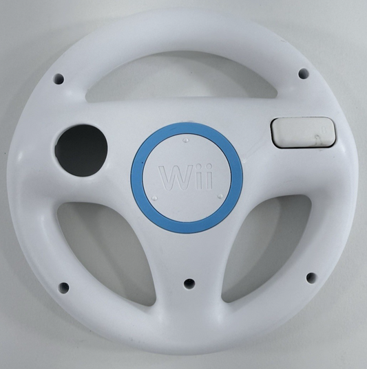 Nintendo Wii White Steering Wheel Attachment RVL-024 (Set of 2)