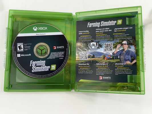 Farming Simulator 25 (Microsoft Xbox Series X|S, 2024) Game Case Insert - Tested