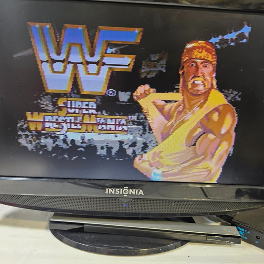 WWF Super WrestleMania (Sega Genesis, 1992) Game and Case - Tested and Working