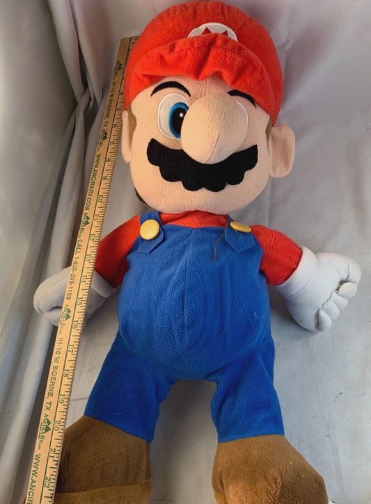 Super Mario Bros 22" Jumbo Mario Nintendo Plush with Back Storage