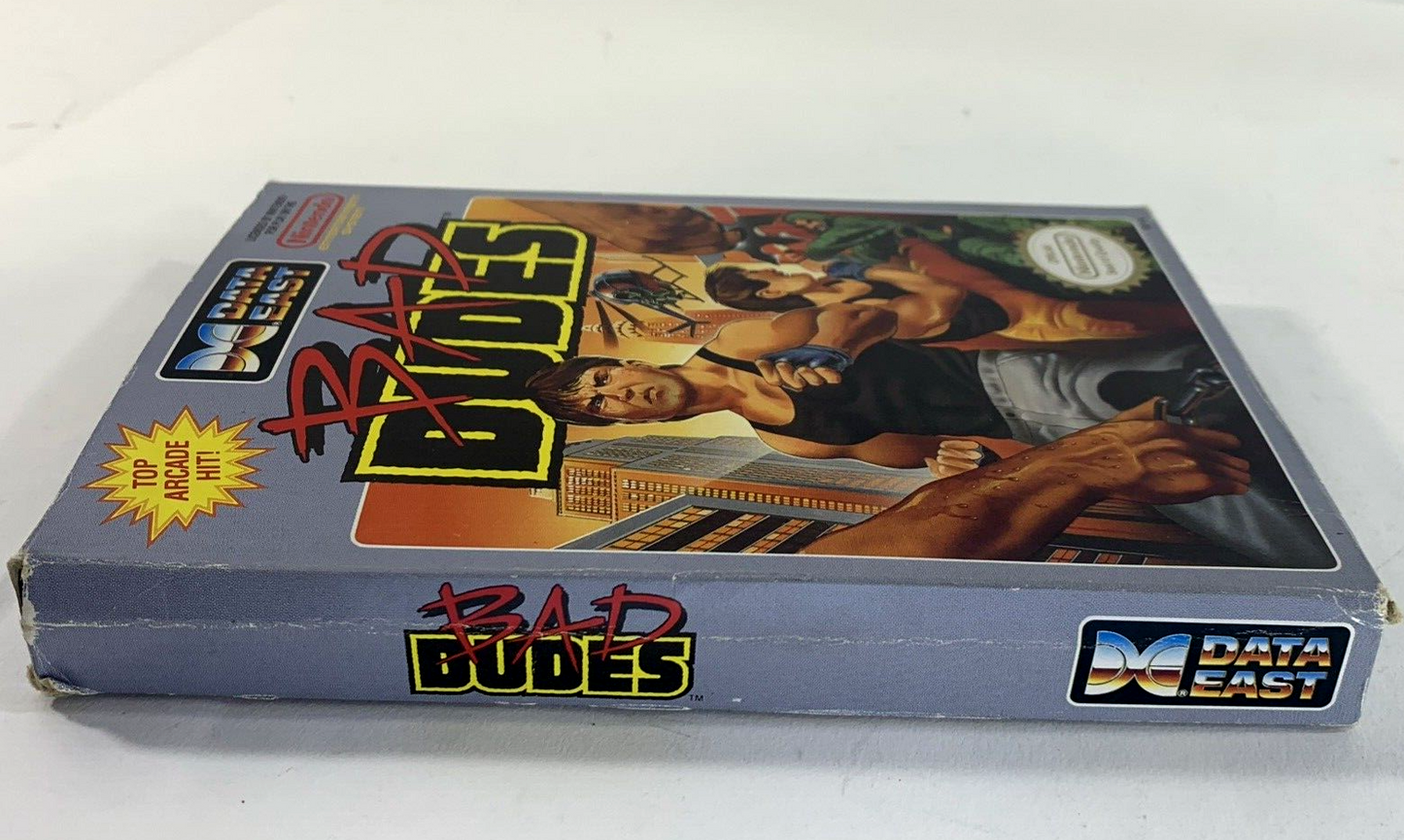 Bad Dudes (Nintendo Entertainment System, 1990) Game Box Manual Poster - Tested