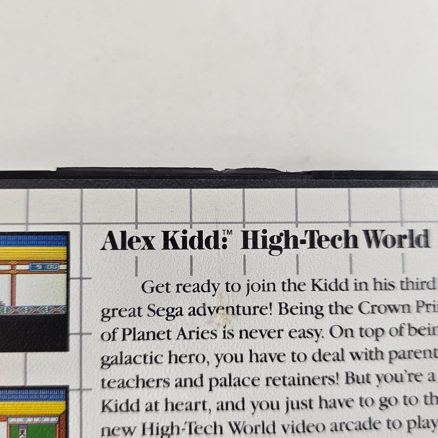 Alex Kidd: High-Tech World (Sega Master System, 1989) Game and Case - Tested