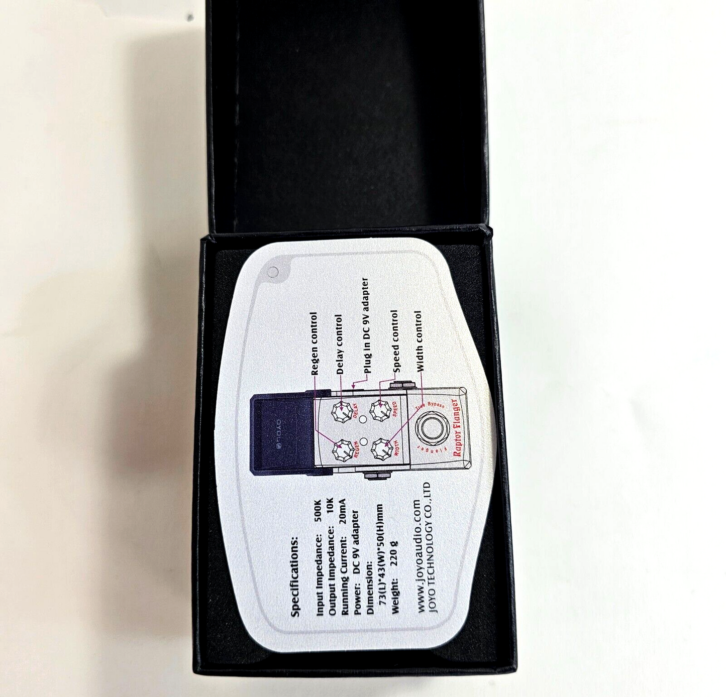 JOYO JF-327 Raptor Flanger Ironman Series Guitar Effects Pedal - Open Box