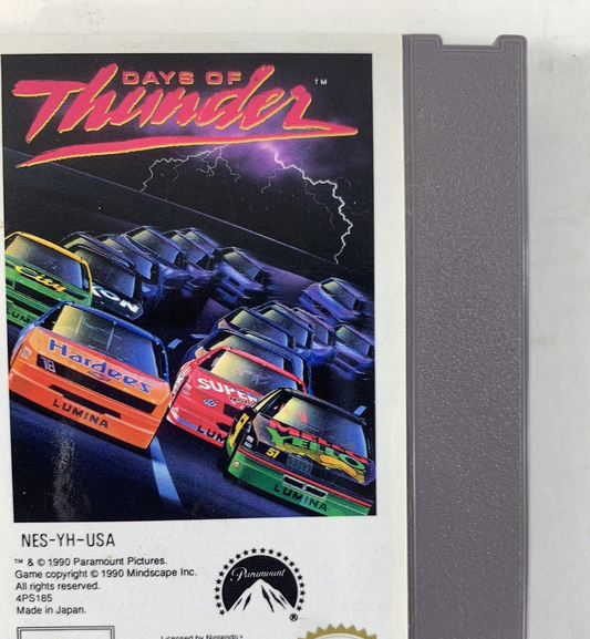 Days of Thunder (Nintendo Entertainment System, 1990) Game Cartridge - Tested