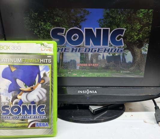 Sonic the Hedgehog (Microsoft Xbox 360, 2006) Game Case Manual - Tested