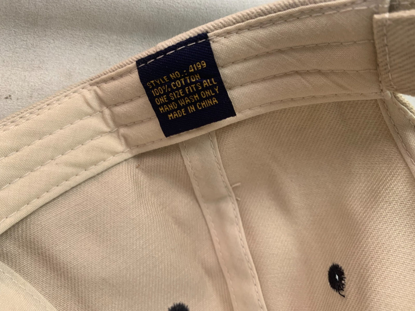 United Rentals Adjustable Blue and Beige Baseball Hat - Garland Texas