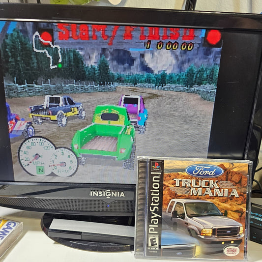Ford Truck Mania (Sony PlayStation 1, 2003) Game Case Manual Registration Card