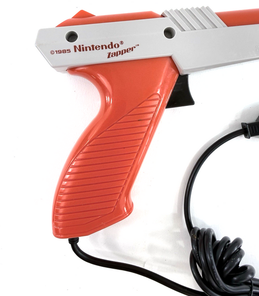 Nintendo Zapper 1985 Orange Light Gun Controller NES-005 - Tested and Working