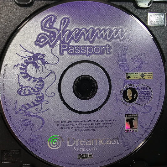 Shenmue Passport Replacement Disc (Sega Dreamcast, 2000)