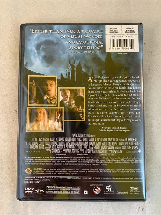Harry Potter and the Half-Blood Prince (DVD, 2009) New, Factory Sealed