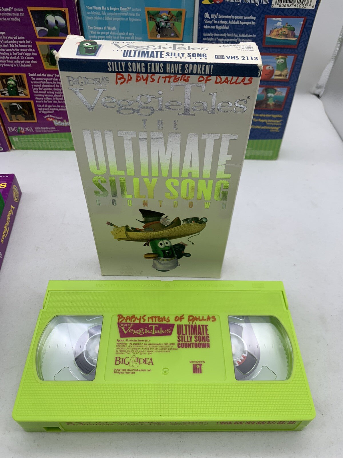Veggie Tales (VHS Bundle) Forgiveness, Sharing, Handling Fear, Sing-along Songs