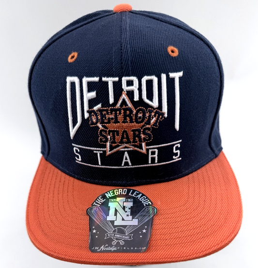 J. W. Nostalgic Fields Detroit Stars Negro League 87th Anniversary Snapback Cap