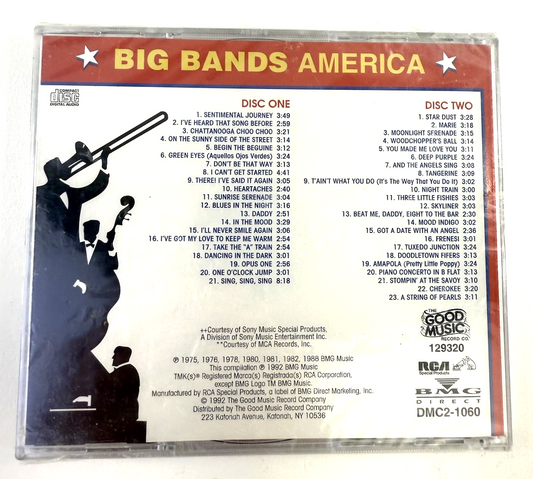 Big Bands America (CD, 1992) 2-Disc Collection - New, Sealed