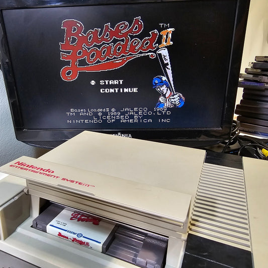Bases Loaded II: Second Season (Nintendo NES, 1990) Game Cartridge