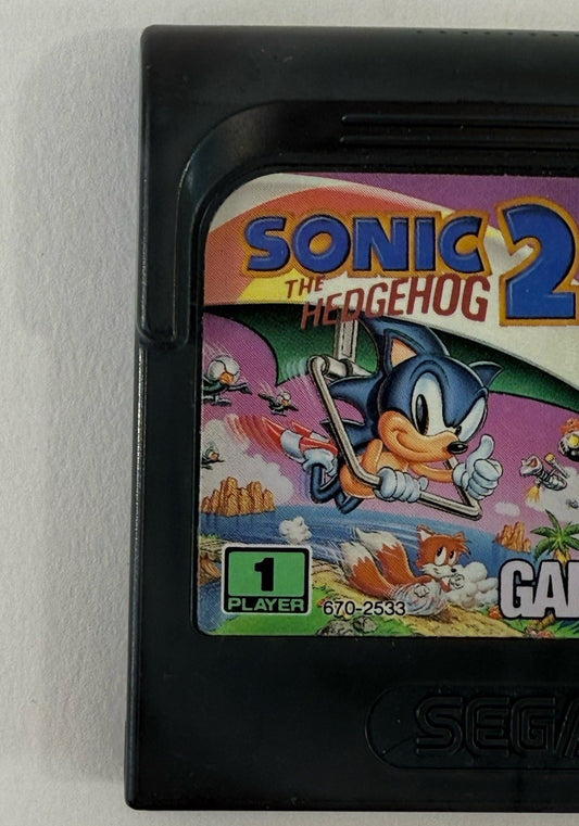 Sonic the Hedgehog 2 (Sega Game Gear, 1992) Game Cartridge - Tested