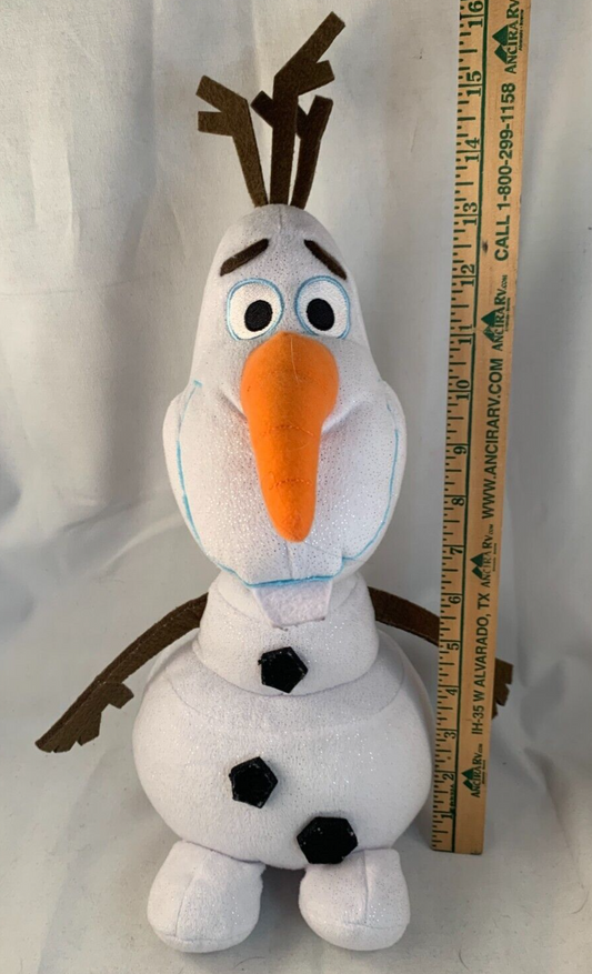 Frozen Olaf Plush Disney 16” Plush Toy White Snowman