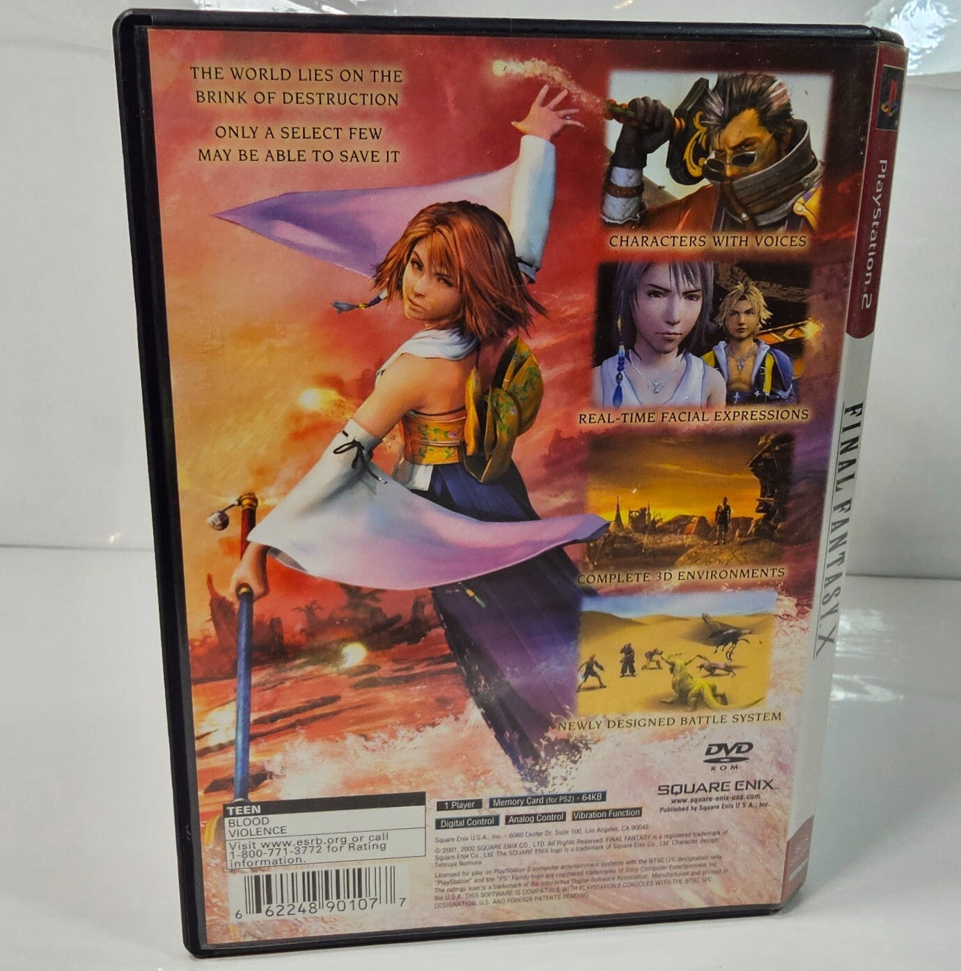Final Fantasy X 10 Greatest Hits (Playstation 2, 2001) Game Case Manual Insert