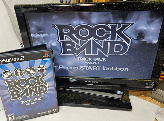 Rock Band: Track Pack Vol. 1 (PlayStation 2, 2008) Game Case Manual CIB