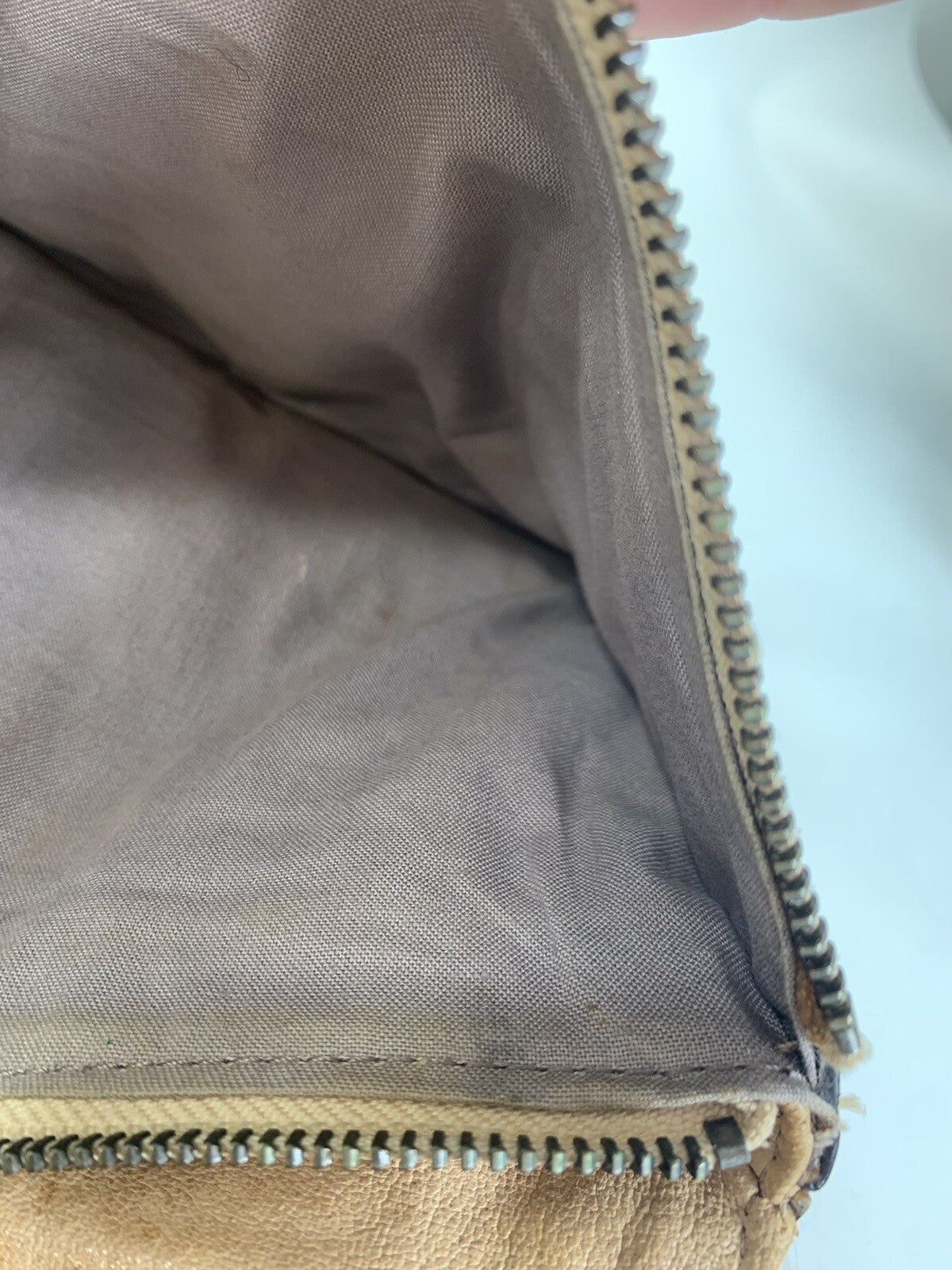 Juicy Couture Genuine Leather Tan Brown Clutch RN52002/CA16396