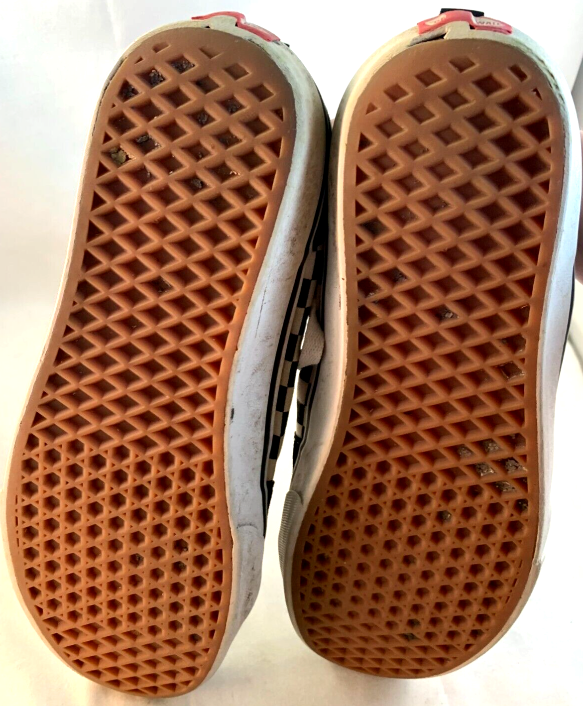 VANS Off the Wall Size 11.5 Mens Black and White Checkerboard Lace-Up Shoes