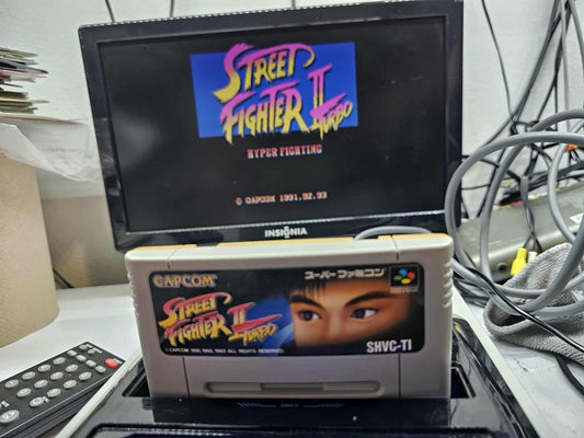 Street Fighter II: Turbo (Super Famicom, 1993) Game Cartridge - Tested