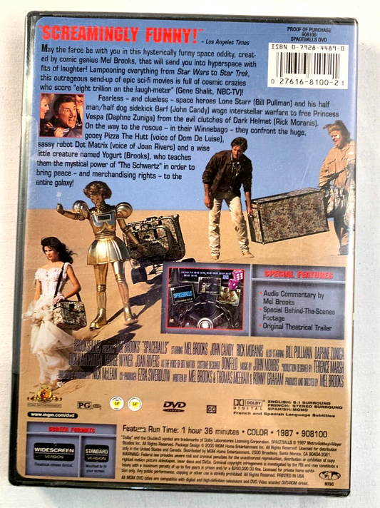 Spaceballs (DVD, 2009, Widescreen Movie Cash) NEW