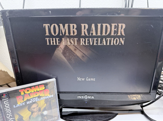 Tomb Raider: The Last Revelation (PlayStation 1, 1999) Game Case Manual Reg.