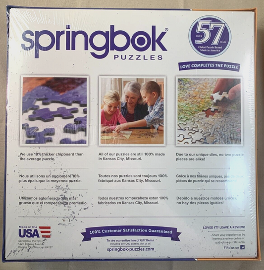 2020 Springbok Getting Away 1000 Piece Puzzle - New, Factory Sealed