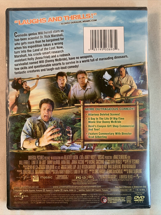 Land of the Lost (DVD, 2009) NEW Will Ferrell