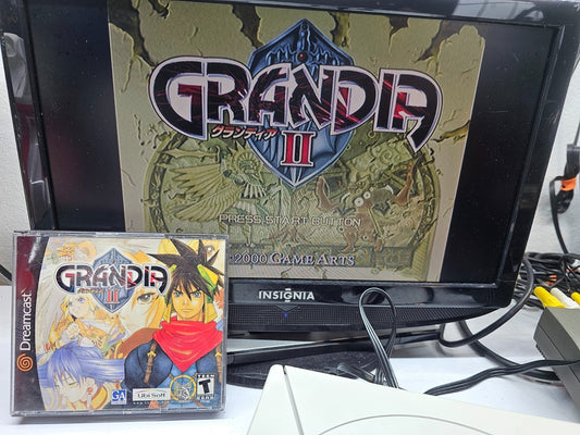 Grandia II (Sega Dreamcast, 2000) Game, Case, Manual, Soundtrack, Registration