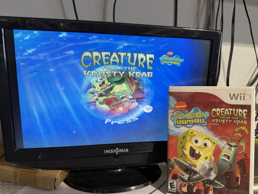 SpongeBob SquarePants: Creature from the Krusty Krab (Nintendo Wii, 2006) Tested