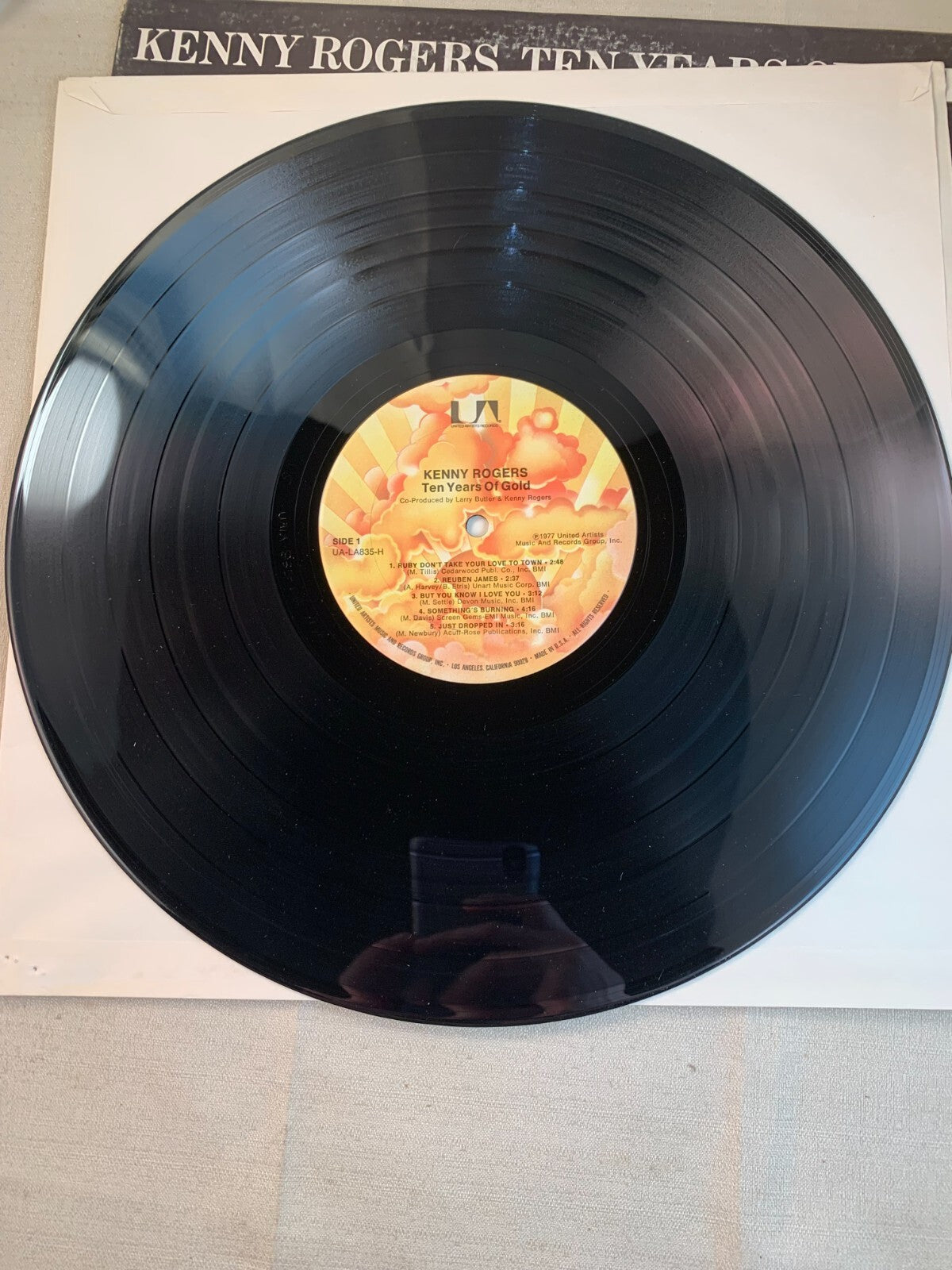 Kenny Rogers ten years of gold vinyl record lp album original 1977