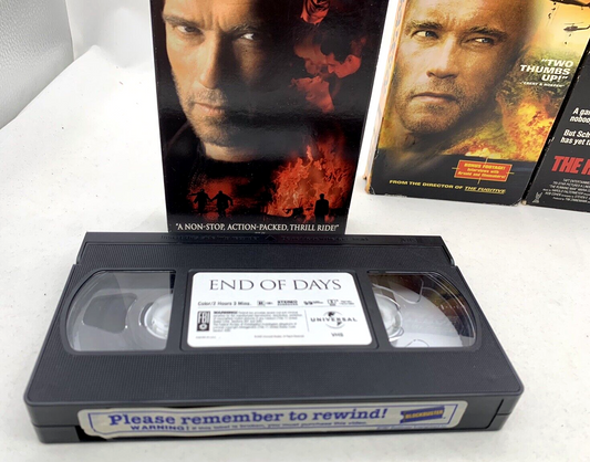 Collateral Damage (VHS Action Movies) End Of Days/The Running Man - Tested
