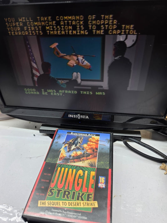 Urban Strike (Sega Genesis, 1994) Game, Case, Manual, Registration - Tested