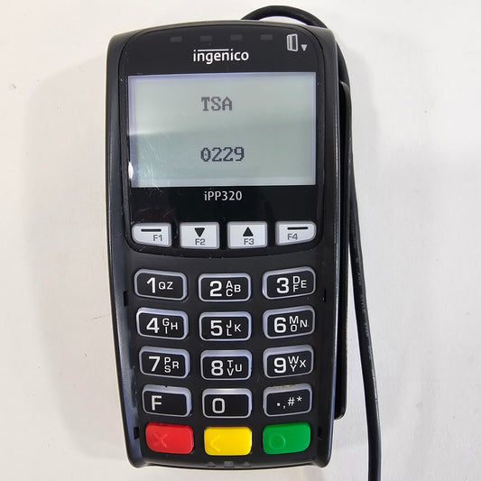 Ingenico iPP320 Payment Terminal with Power Supply and Connector Cable - Tested