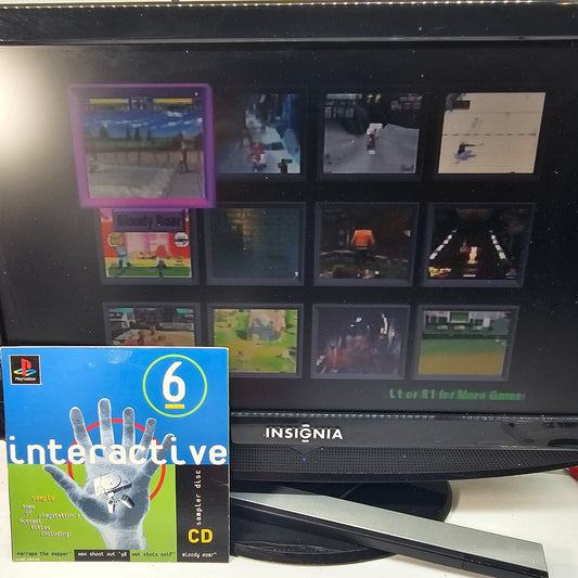 Interactive CD Sampler Disc 6 (PlayStation 1, 1998) Disc and Sleeve - Tested