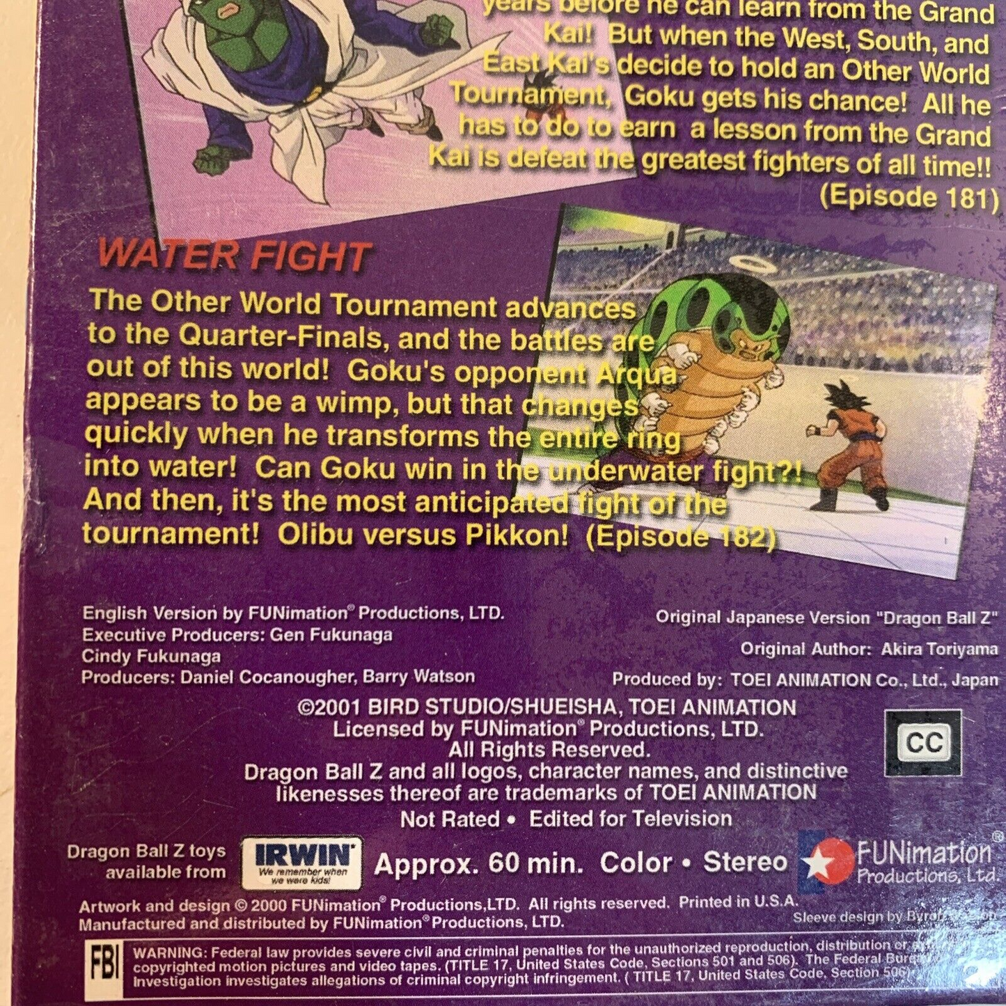 Dragon Ball Z - Great Saiyaman: Opening Ceremony (VHS, 2000, Edited) New