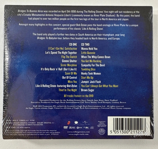 Bridges to Buenos Aires by The Rolling Stones (2 CD+ DVD, 2019) - New
